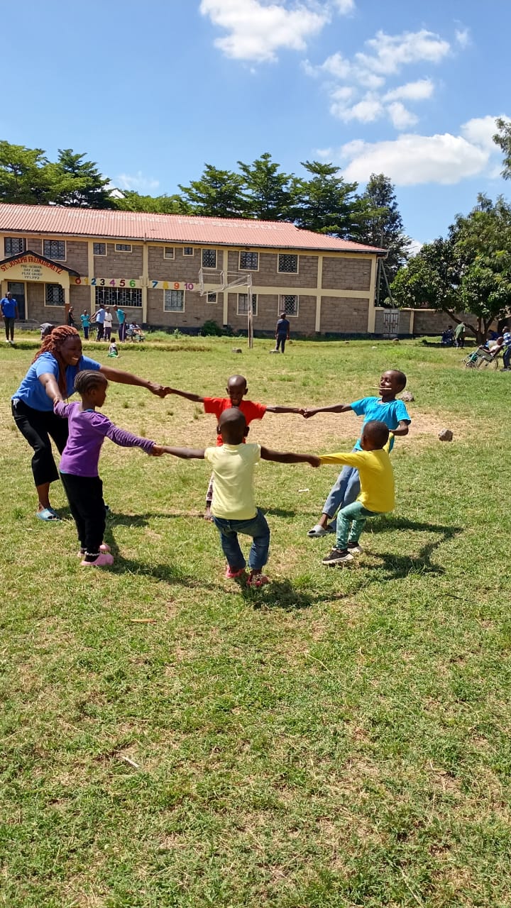 Children enjoying games day at CHDF