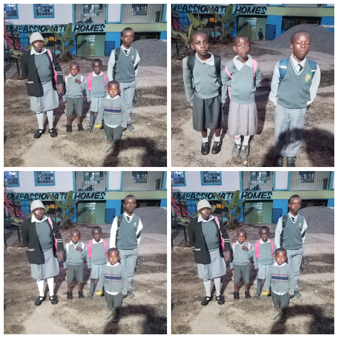 Sponsored children in school uniform